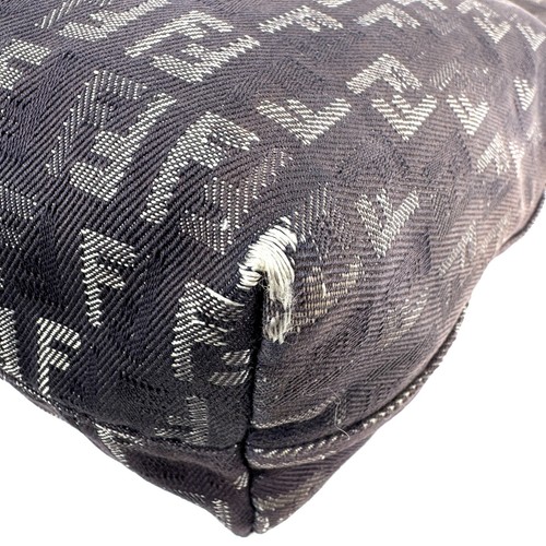 Bolso de Mano FENDI Zucchino Denim Lona Auténtico F05-0138 - Imagen 15 de 24