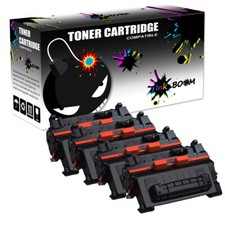 4 Black Toner Cartridge replace for HP CE390A 90A LaserJet MFP M602n M603 M603n