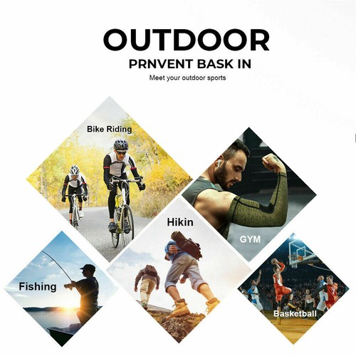 Outdoor Sports Arm Sleeves Basketball Running UV Sun Protection Protective Gear - Picture 7 of 21