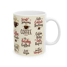 Funny Coffee Mug –Quirky Quotes, Coffee Puns & Latte Art Designs for Coffee Love