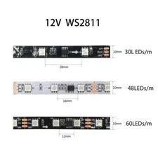 WS2812B 30/60/144led/m Ws2811 WS2813 WS2815 Smart RGB Led Light Strip DC5V DC12V