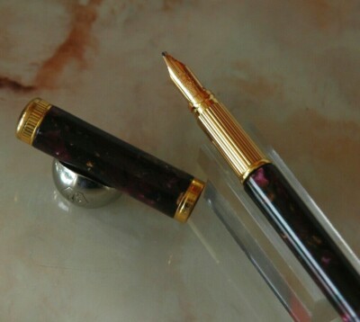 Stylo Plume Waterman Lady Agathe En Galalithe Avec Chatelaine J453 - Occasion Très Bon état