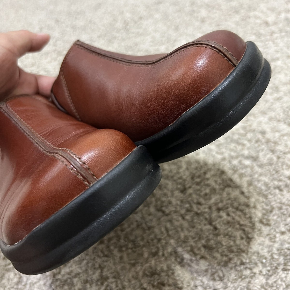 Footprints by Birkenstock Brown Leather Slip On Shoe Size 41 (US