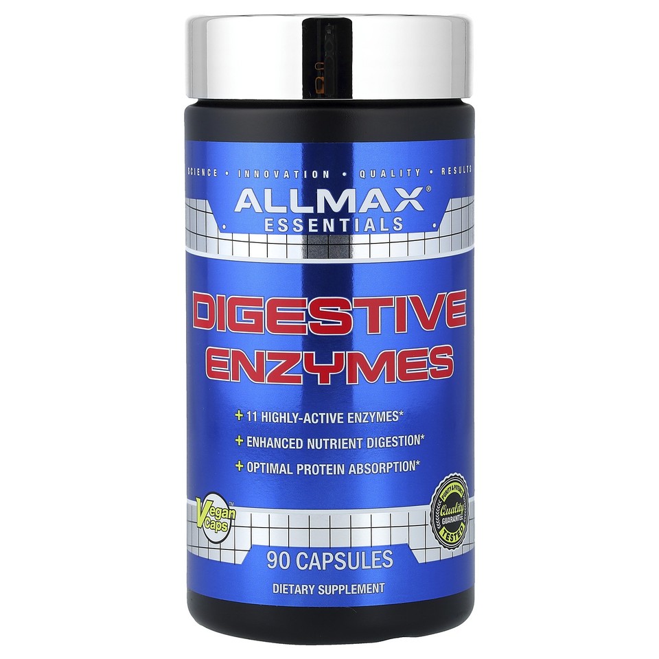 ALLMAX Nutrition Digestive Enzymes  Protein Optimizer 90 Capsules GMP Quality