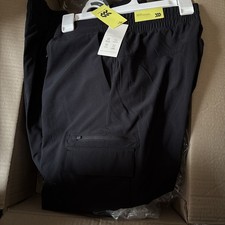 All In Motion Women's Mid-Rise Woven Cargo Joggers UPF 50 Sports Quick Medium