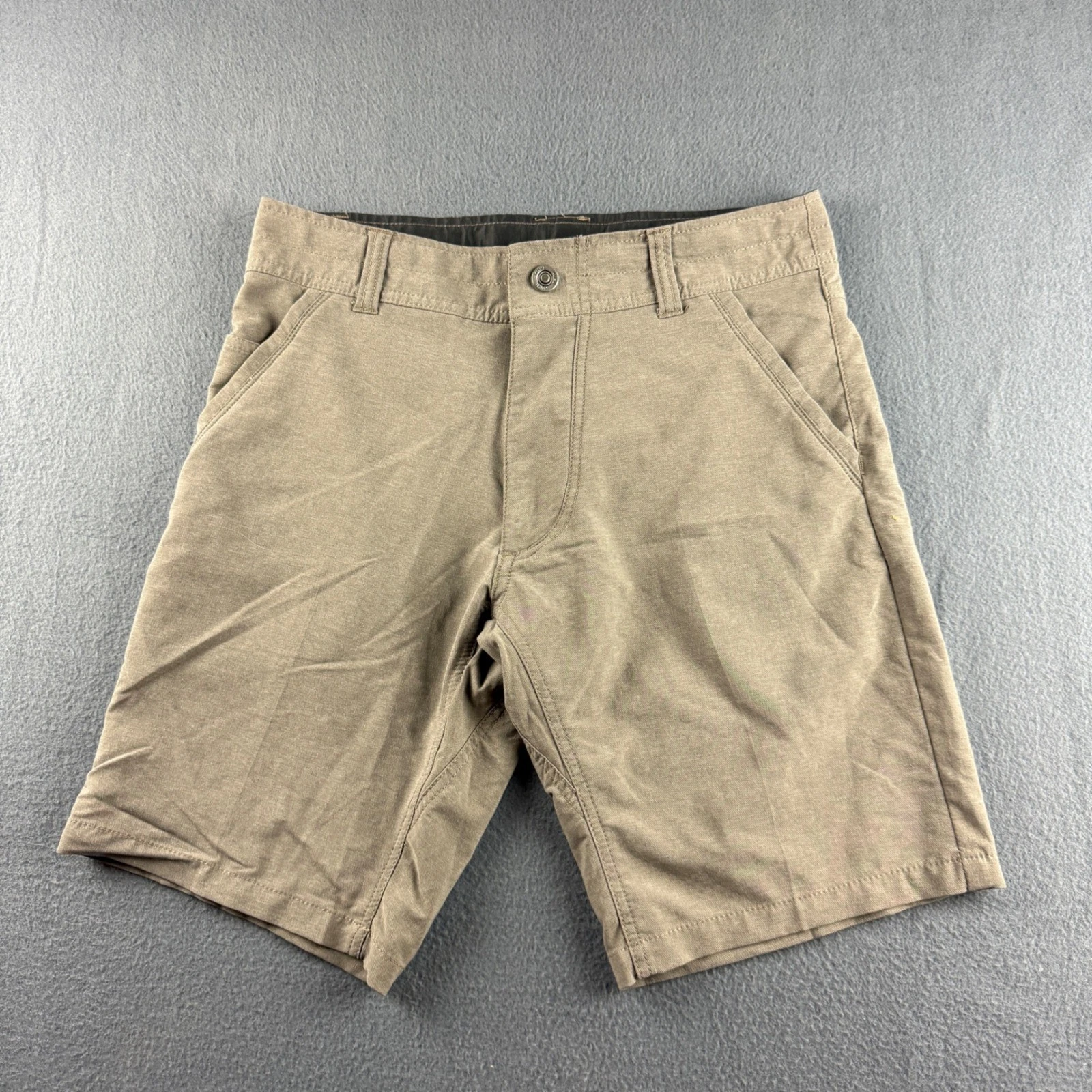 Kuhl Shorts Men's 30 Brown Hiking Stretch Gorpcore Trail Outdoor Drawstring