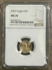 2023 American Gold Eagle $5 1/10 oz NGC MS70 FLAWLESS
