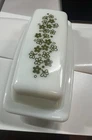 Vintage Pyrex Crazy Daisy Butter Dish With Cover Great Condition!