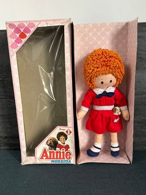 ANNIE Softpuppe 1982 FURGA Stoff gepolstert Rag Doll 80er Vintage