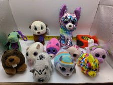 Ty Beanie Boos Plush Lot of Mixed Animals Big Eyes McDonald s Mini Plush