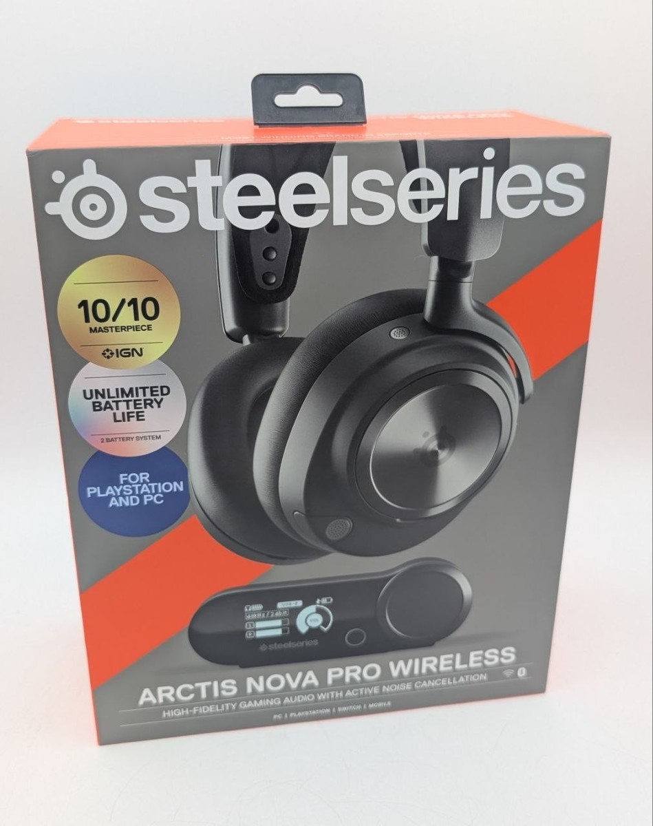 SteelSeries Arctis Nova Pro Wireless 中古品 SteelSeries Arctis Nova Pro Wireless Over-Ear Gaming Headset for