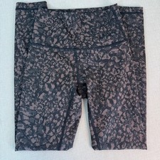 Lululemon Wunder Train High-Rise Tight 25 Brown Black Camo LW5BSPS Size 2