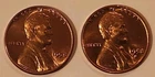 1958 P D Lincoln Wheat Cent Uncirculated Penny US Coin Lot Of 2