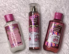 Bath  Body Works TWISTED PEPPERMINT MIST, BODY WASH, LOTION VALUE 50.00