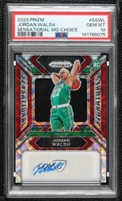2023-24 Prizm Sensational Signatures Choice 4/88 Jordan Walsh PSA 10 Auto 04cw