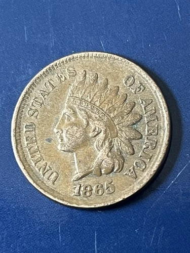 1865 1C Indian Head Cent  VF+/XF Original Cond., Full Liberty FREE SHIPPING
