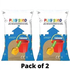 2 x 20kg Kids Play Sand 40kg Soft Washed Natural Sandpit Garden Play Sand