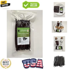 2oz. Tahitian Vanilla Beans Grade B Extract Exclusive 1/8 Lb Bulk|4"-5" Whole...