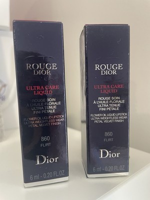 2 DIOR Rouge Dior Ultra Care Liquid Flower Oil Liquid Lipstick 999 Bloom Velvet