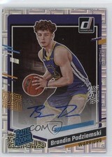 2023 Panini Donruss Rated Rookie Choice Signatures Brandin Podziemski Auto 14mf