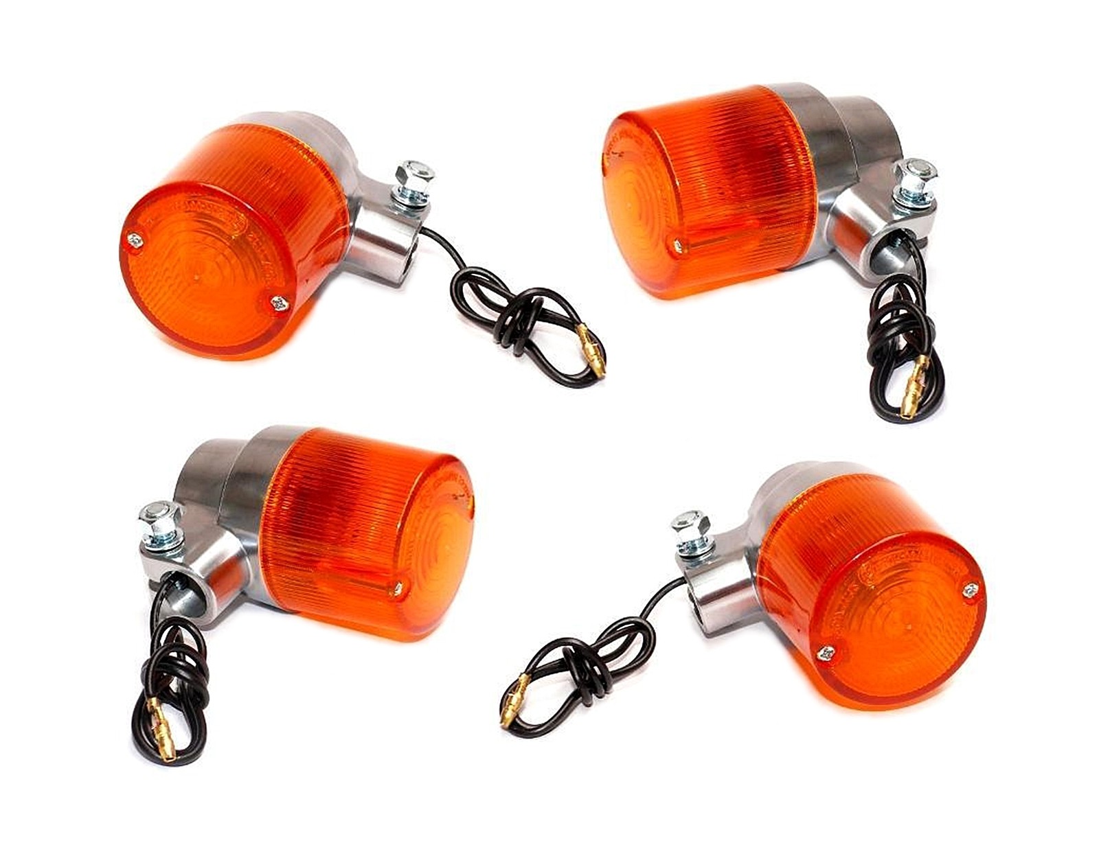 4Feux Clignotants Universels Ambrés pour Réparer Moto Honda ST 70