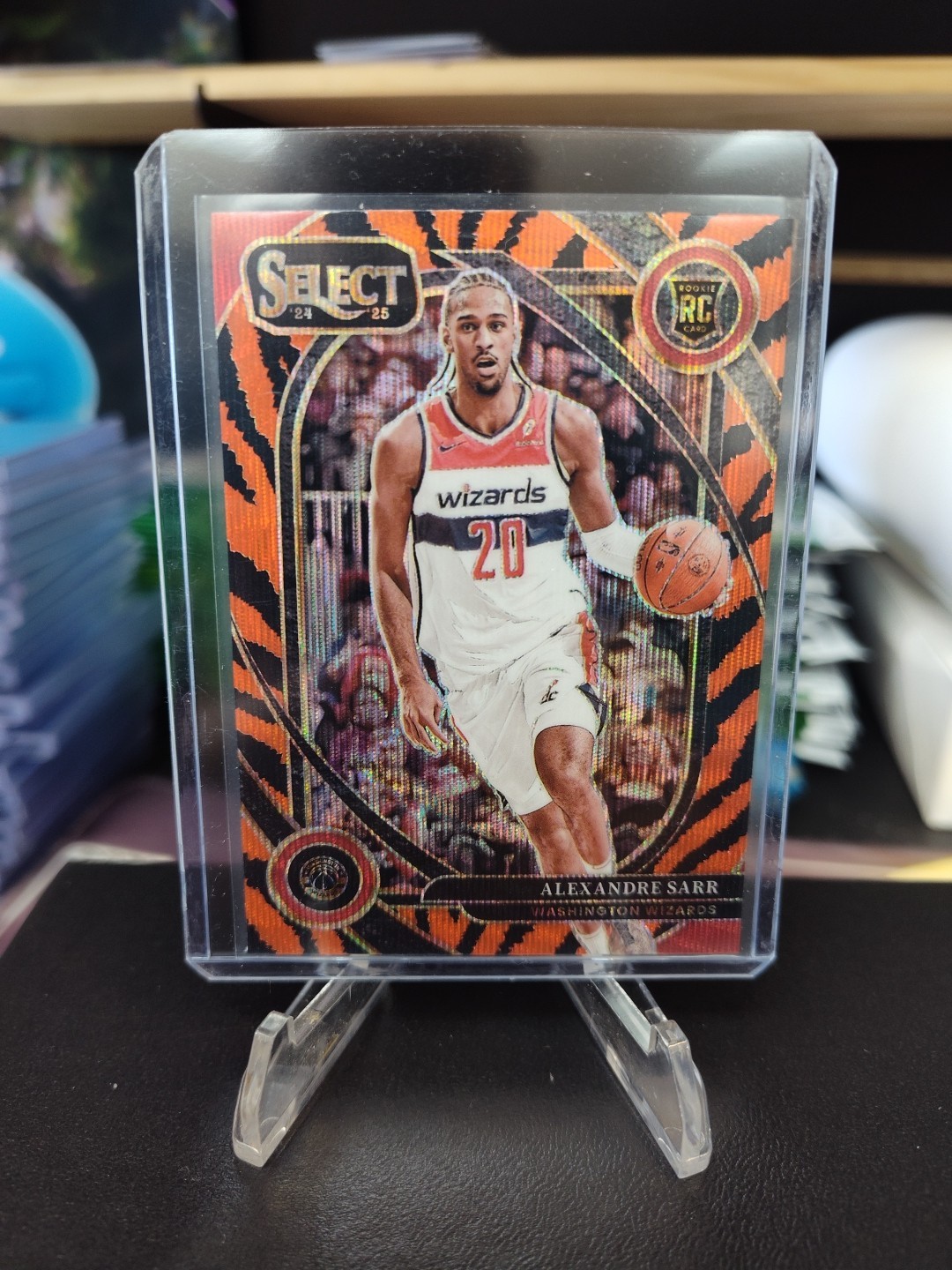 2024-25 Panini Select - Courtside Alexandre Sarr #274 Tiger Stripe Prizm SSP