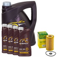 MotoröL Set Mannol Energy 5W-30 API SN/CH-4 9 Liter + ÖLfilter FüR Mercedes Vito