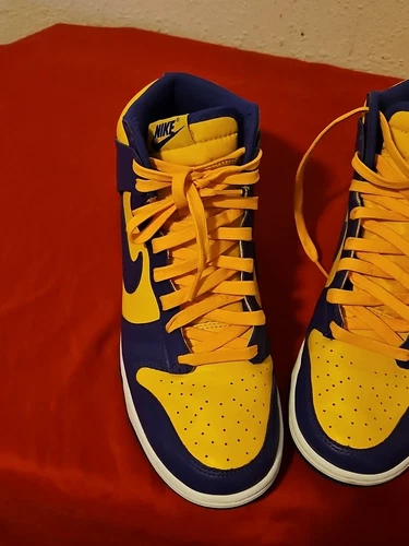 閠仙・ Dunk High 'Lakers' 邏ォ濶イ/驥題牡貅懷髷- 逕キ蠑10 遐- 隨ャ 7 蠑/蜈ア 9 蠑