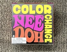 Nee Doh Schylling COLOR CHANGING Stress Ball Squeeze Fidget Toy Blue Needoh