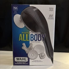 WAHL All Body Power Therapeutic 2-Speed Massager, 4 Attachment Heads 4120-1801
