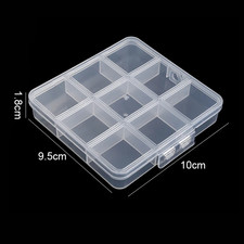 Transparent Storage Container Jewelry Box Clear Plastic Organizer Box Empty Earr
