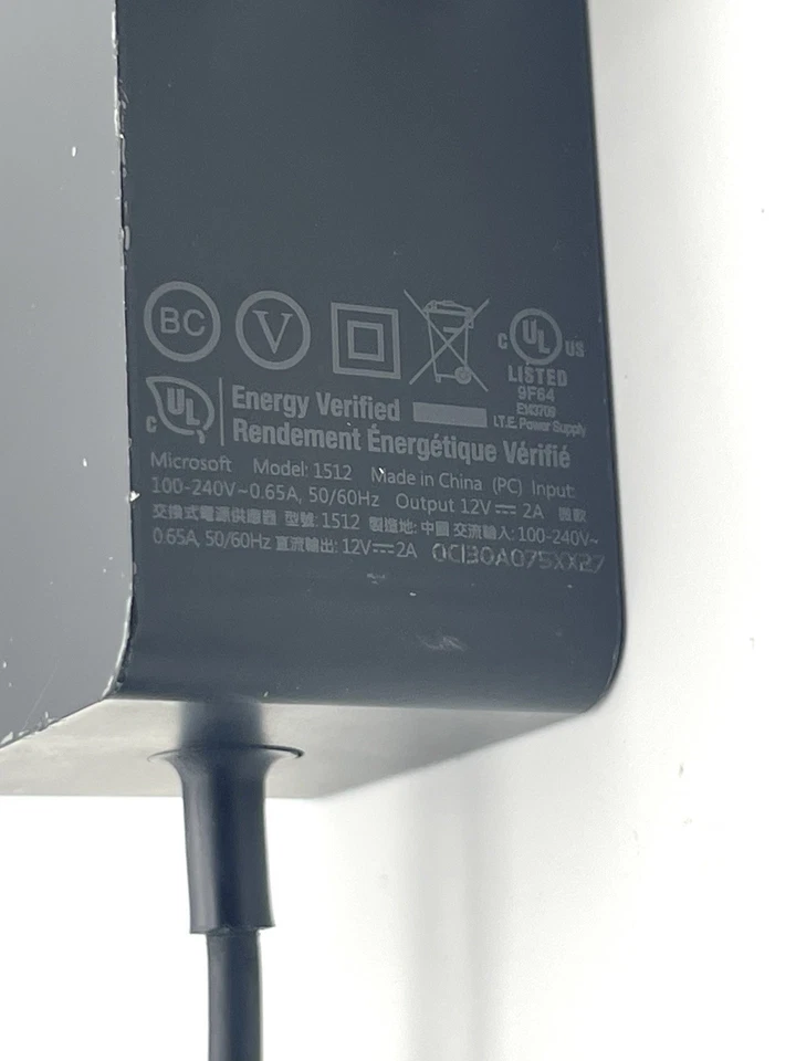 Genuine Microsoft Surface 2 Windows RT Wall Charger Model 1512 12V 24W 2A - Image 3 of 3