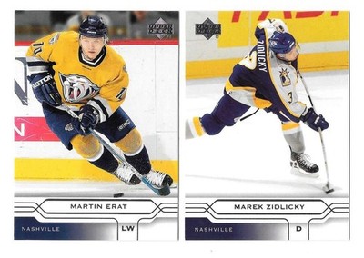 2004-05 Upper Deck Base (1-180) Hockey Team Set - Nashville Predators