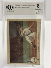 1959 Fleer Ted Williams Baseball Cards 34