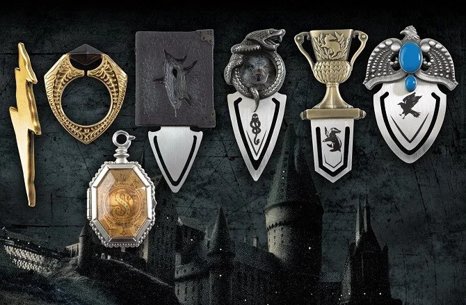 Marque-pages Horcruxes Harry Potter Noble Collection en métal sculpté