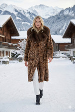 1158 Real Russian Sable Fur Coat Genuine Luxury Vintage Sobol Elegant Women Fox