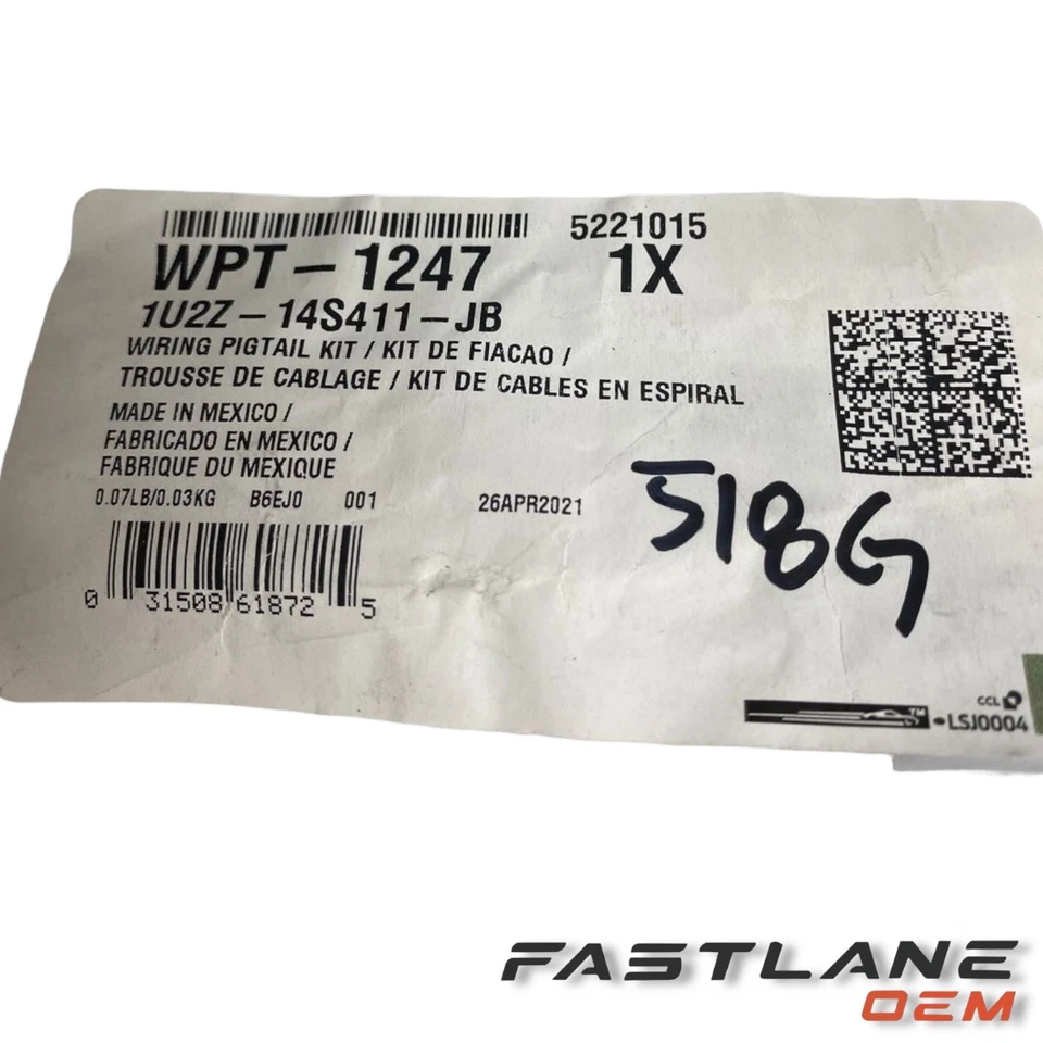 Ford E-150/250/350 1993-2019 kit coleta cableado nuevo OEM 1U2Z-14S411-JB Foto 2 de 4