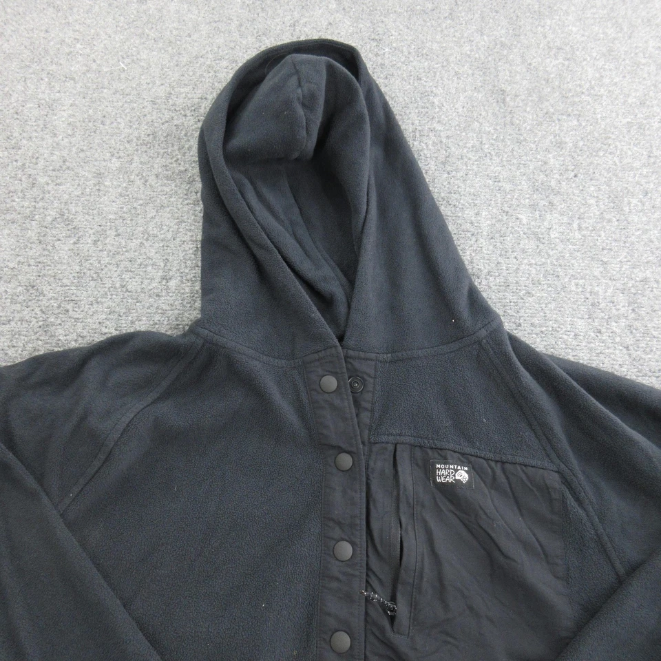 Mountain Hardwear Sudadera con Capucha Mujer Pequeña Negra Polar Medio Presión Pullover Senderismo Foto 2 de 4