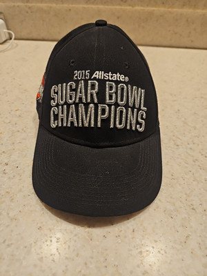 Nike  Team  OHIO STATE 2015 Sugar Bowl Champions Hat ~ Adjustable ~ Silver Bill