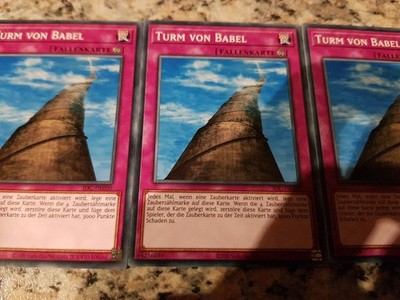 Yu-Gi-Oh!  3 × Turm Von Babel IOC NM