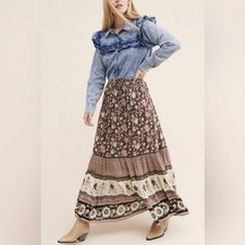 Spell & the Gypsy Collective Portobello Maxi Skirt Night shade Size Large