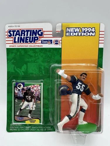 NEW Starting Lineup 1994 NFL Football Junior Seau SD Chargers SLU Action Figure