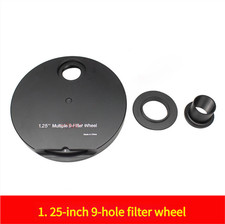 9-hole 1.25-inch Manual Filter Wheel Telescope Eyepiece All-metal Accessories