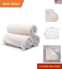 PARADISO Soft-Weave Exfoliating Wash Cloths Dual-Textured for Face and Body, ...