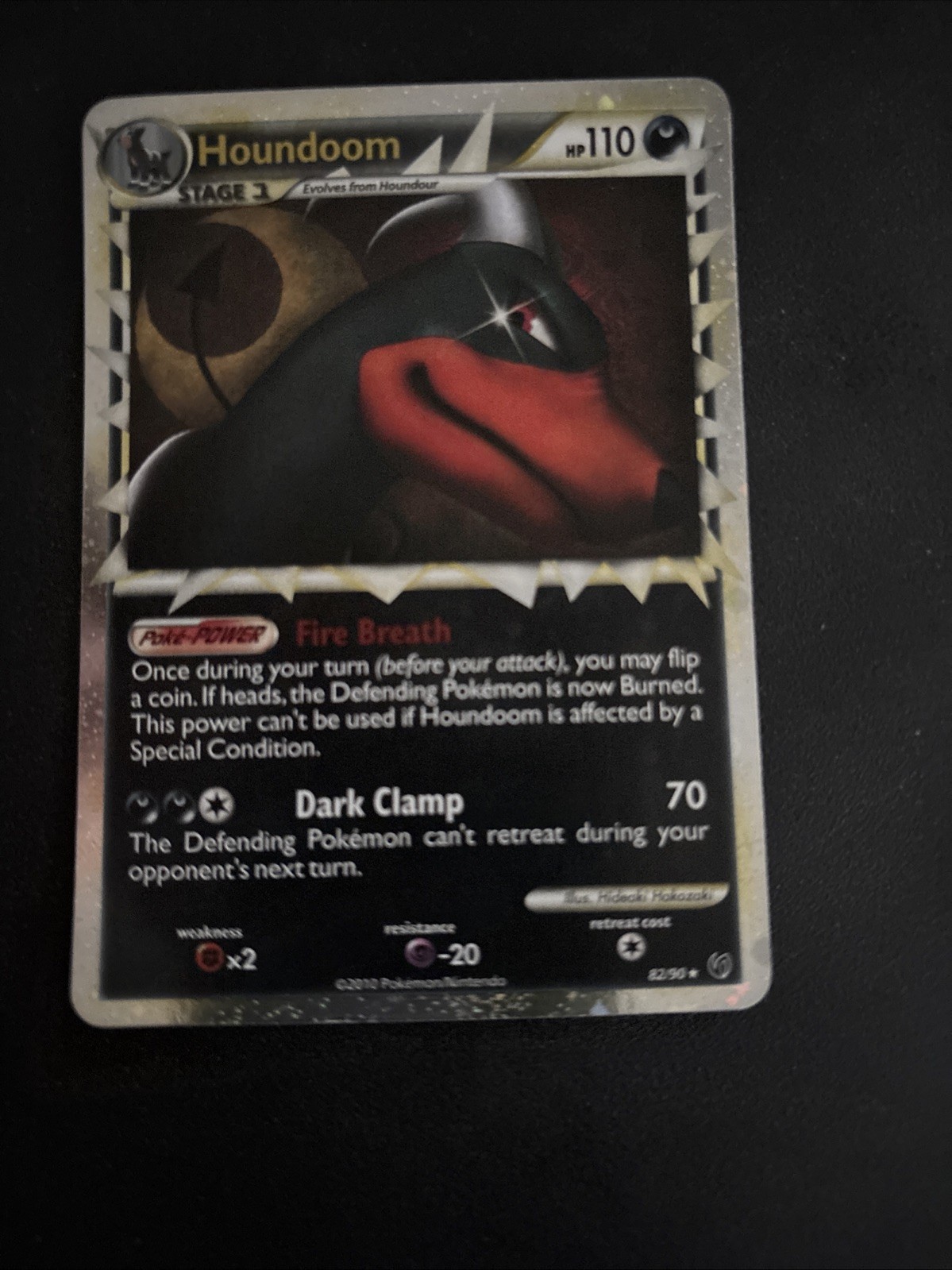 Pokémon TCG Houndoom Holo Card 82/90 Undaunted