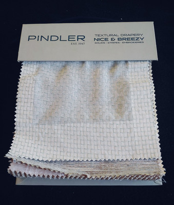 Pindler- Fabric Sample Book- Textural Drapery - Nice & Breezy- 48 PCS