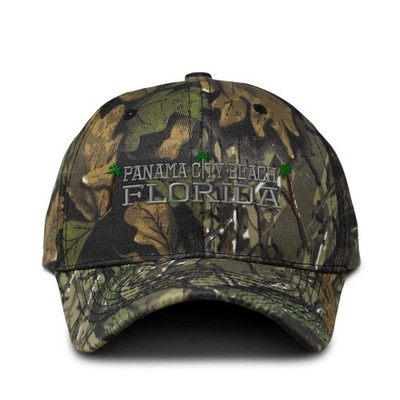 Speedy Pros Camo Baseball Cap Panama City Beach One Size, Forest Tree Green