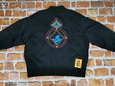 *GIACCA BOMBER BASEBALL AIR JORDAN 1985 VINTAGE*BASKET*NERO*TAGLIA: XL*TIP TOP