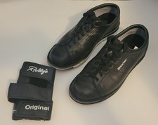 Dexter B801-1 Black Leather Right Handed Men's Bowling Shoes 9.5M  Robby Glove.