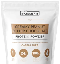 Just Ingredients Protein Powder - Creamy Peanut Butter Chocolate - 15 Servings